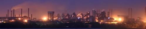 Bokaro Steel city at Night