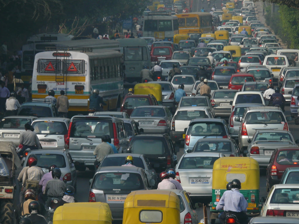 Traffic jam Delhi