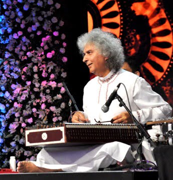 Pandit Shivkumar Sharma is playing Santoor, Indian Popular Musical Instrument 