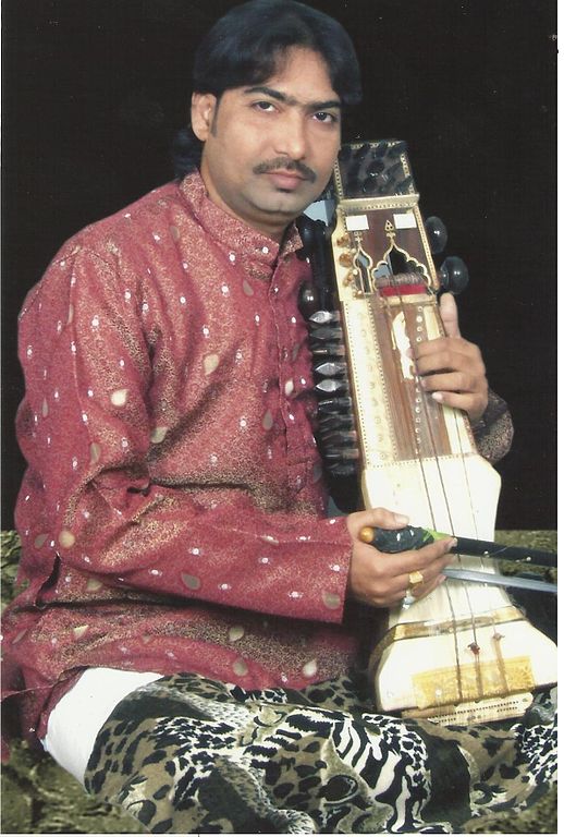 Sarangi, an Instrument, Playing by Shabbiar Hussain