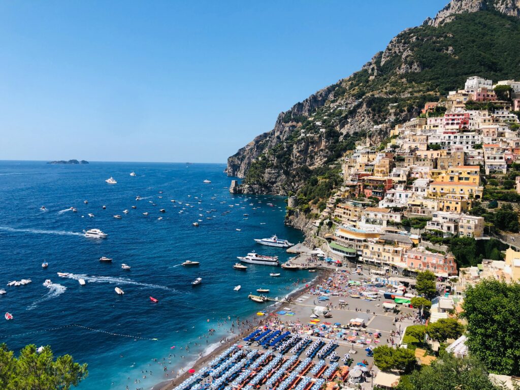 Positano Costal Area near Naples in Italy